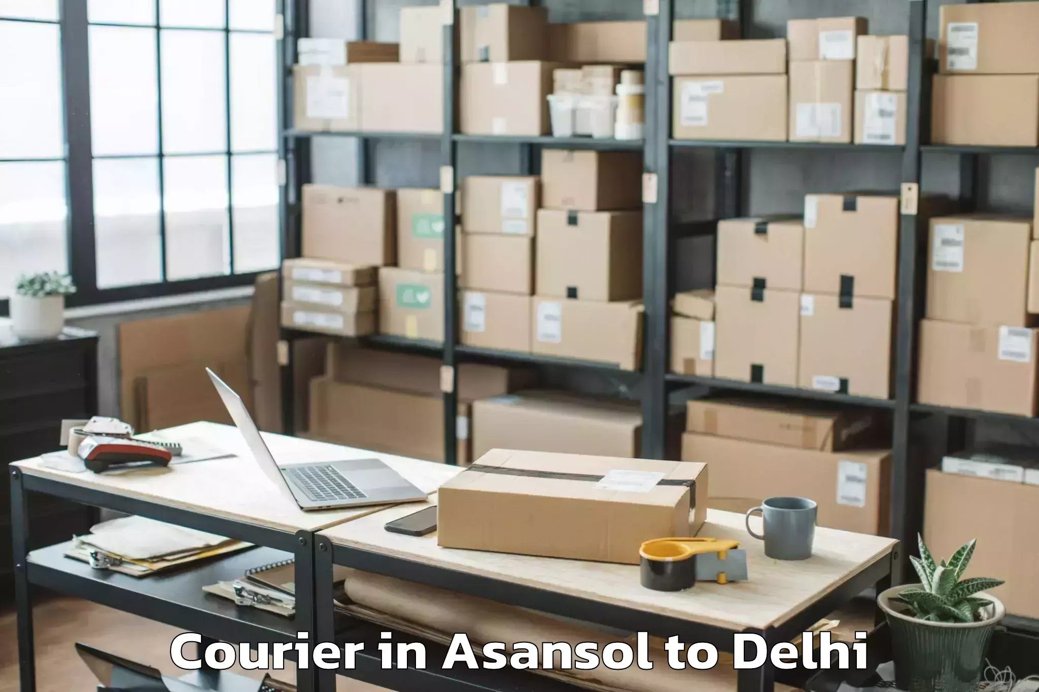 Book Your Asansol to Vivek Vihar Courier Today